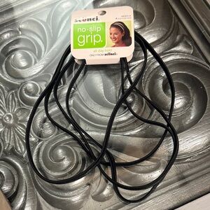 Scunci No-Slip Grip Black Headbands 4 Pack